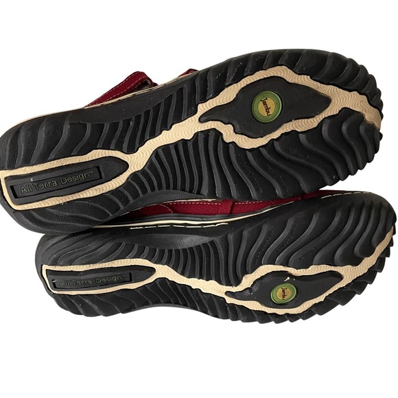 Jambu Spain Red Suede Strappy Walking Sandals Womens Size 8 - Picture 3 of 9